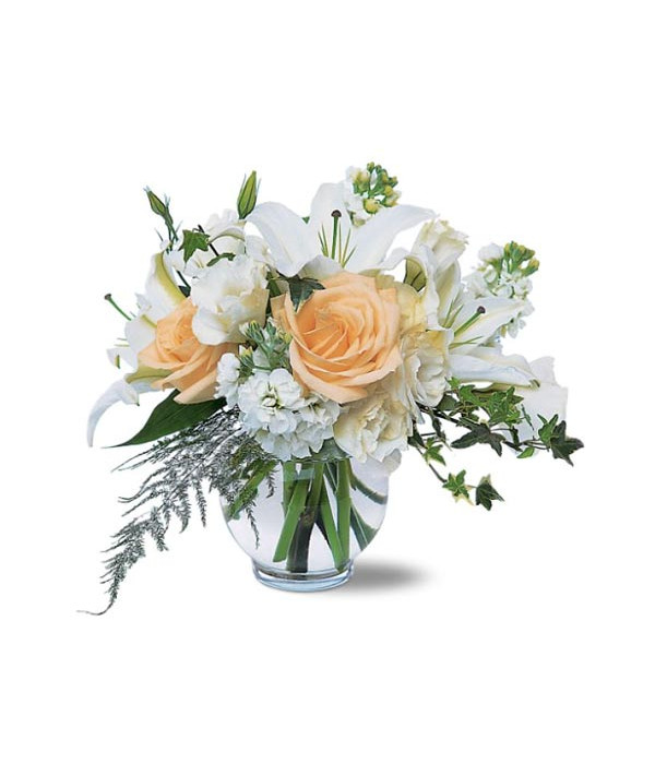 Peach Roses And Lilies Tf117 3